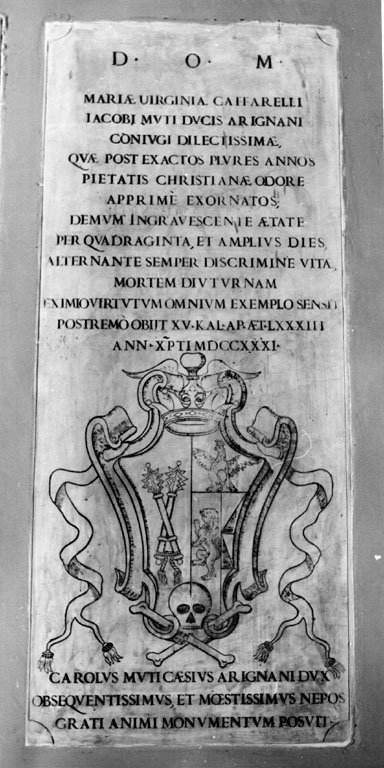 lapide tombale - ambito romano (sec. XVIII)